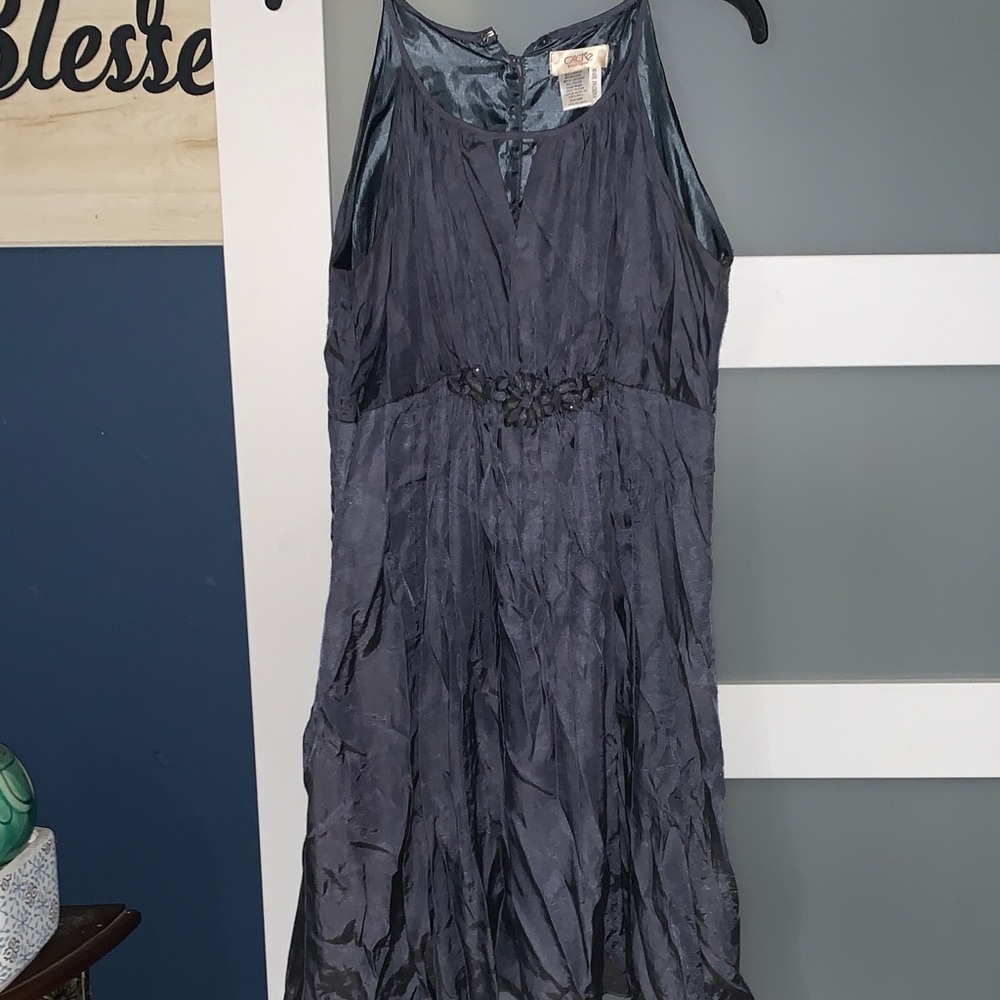 Cache Charcoal Sleeveless Midi Dress